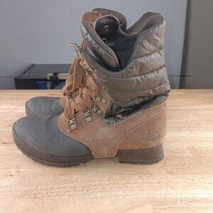 The North Face Zophia Womens Mod Winter Boots sz 7 Brown Heat Seeker
